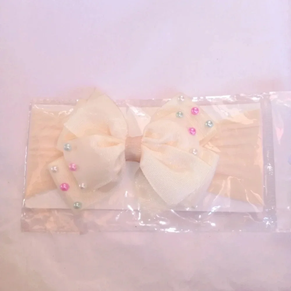 Baby headband handmade ( box pink #1)
